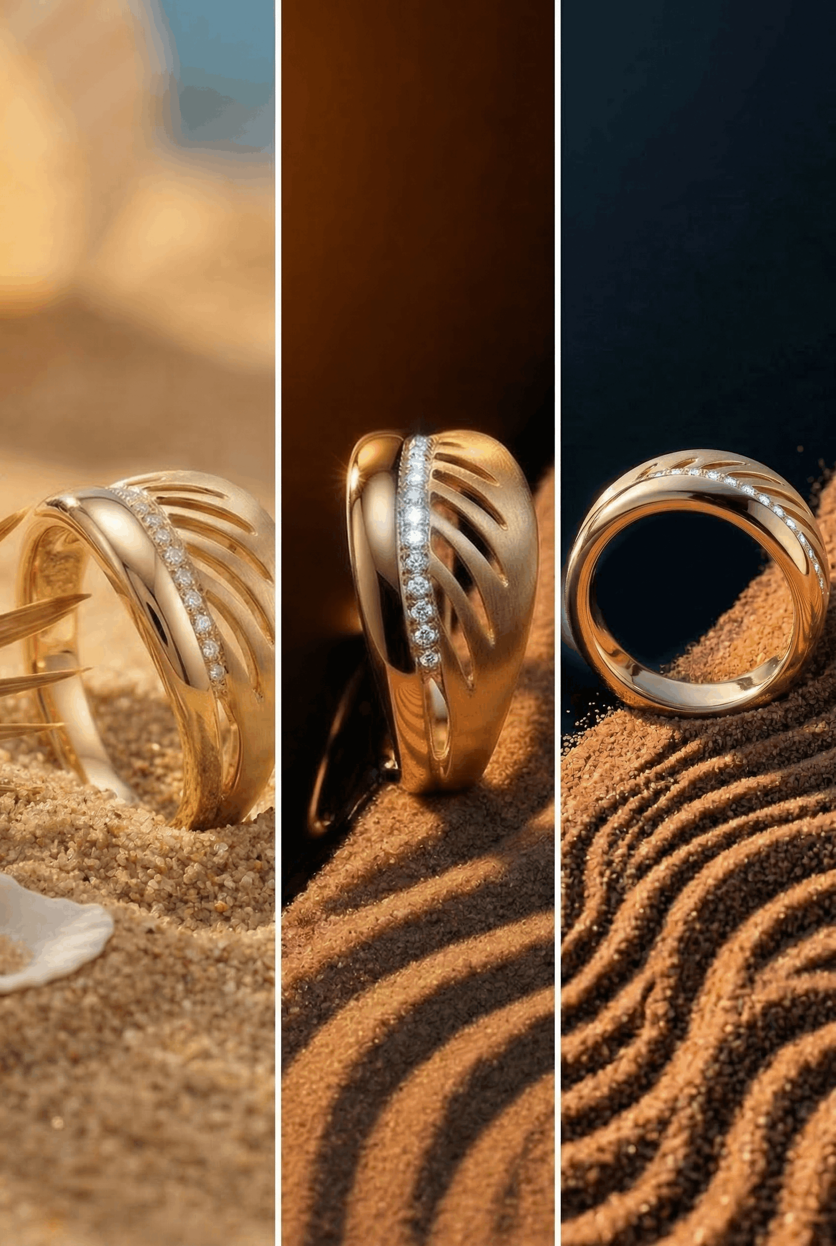 Generated creative jewelry composition for campaign artwork